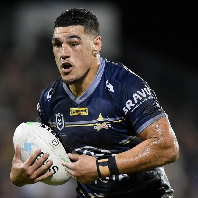 Jamayne Taumnoa-Brown has been named to start for the Cowboys. Picture: Matt Roberts/Getty Images