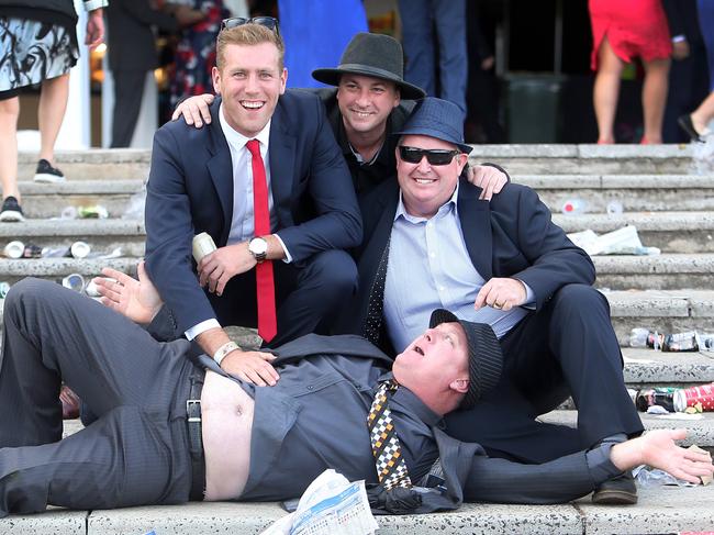 There’s always one person not looking at the camera. Picture: Yuri Kouzmin/News Corp Australia