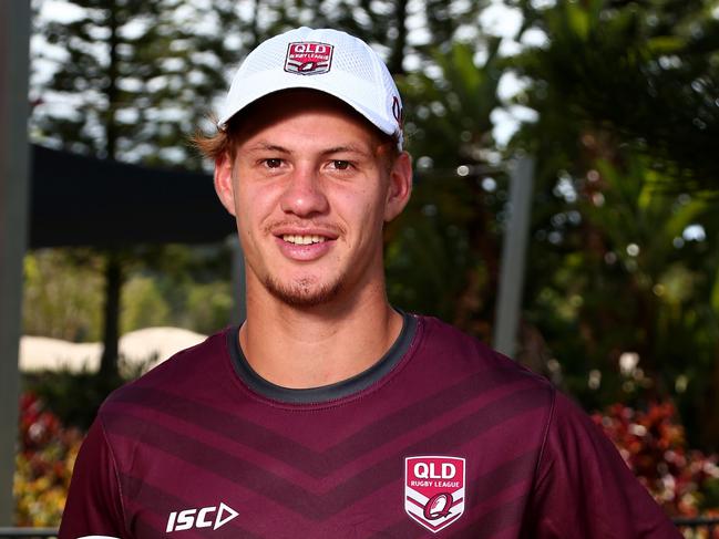 Queensland Emerging Origin camp on the Royal Pines Resort, Gold Coast. Pictured is Kalyn Ponga from the Newcastle Knights Picture AAPimage/David Clark