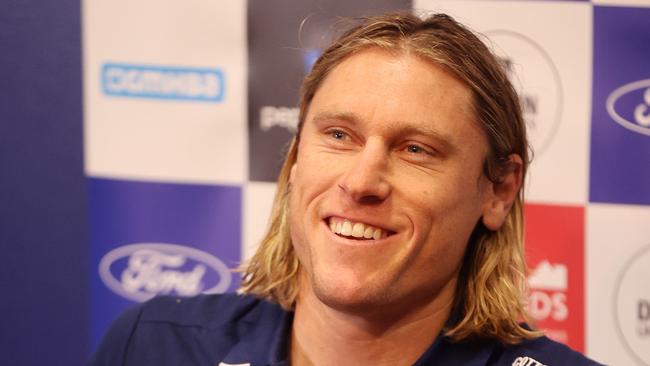 Mark Blicavs ahead of his 250th game with Cats. Picture: Alison Wynd