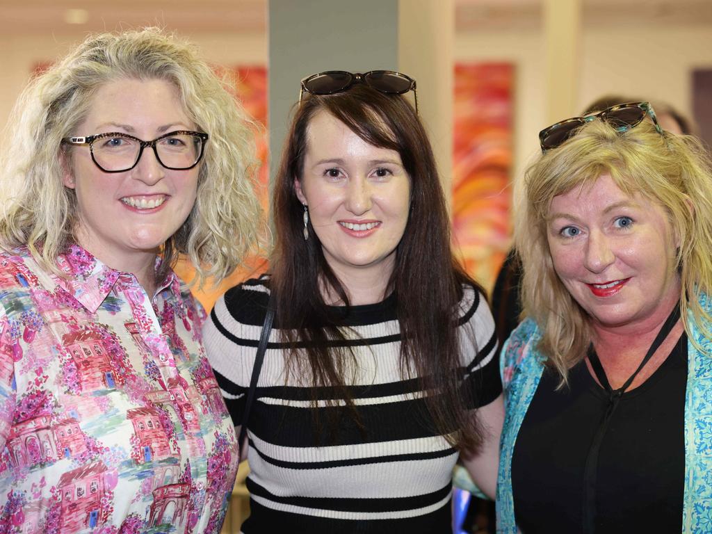 Tilly Ryan, Beth De Laurence and Kimberley Crawford at the Storyfest – Boost Your Business – luncheon at Bond University. Picture, Portia Large.