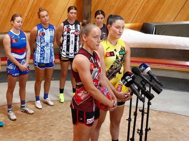 The Tigers and Bombers will make history this weekend. Picture: Michael Willson/AFL Photos via Getty Images