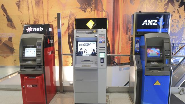 ATM machines of three of the big four banks. (Picture: iStock)