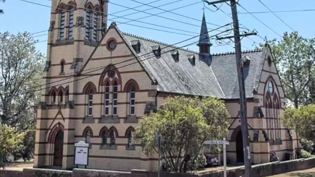 The Immaculate Conception Church at Morpeth, where Brooks was reported acting strangely. Picture: Google Maps