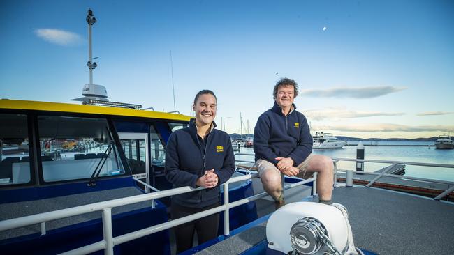 Rob Pennicott and staff member Chelsey van Muijlwijk. Picture: Richard Jupe