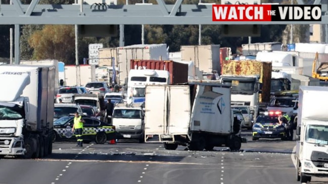 Road rage attack sparks four-truck crash on M80 Ring Rd