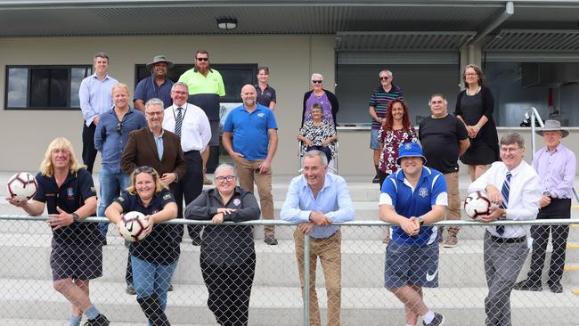 Representatives from Rushforth Park Town Clubs (which includes Grafton United, Majos Football Club, Grafton City Soccer Club); South Services Gunners Soccer Club and Grafton Supa Oldies Soccer Club (SOS) were represented at the opening along with Clarence Valley councillors, council staff and Clarence MP Chris Gulaptis.