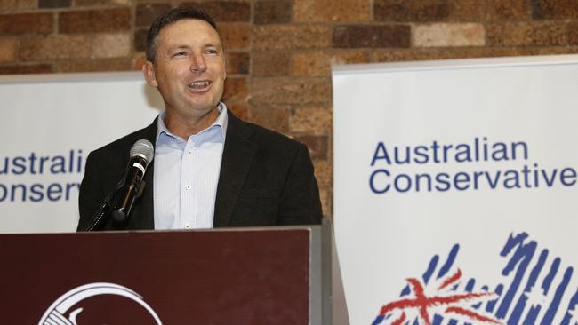 Lyle Shelton speaks in Toowoomba. Photo: AAP