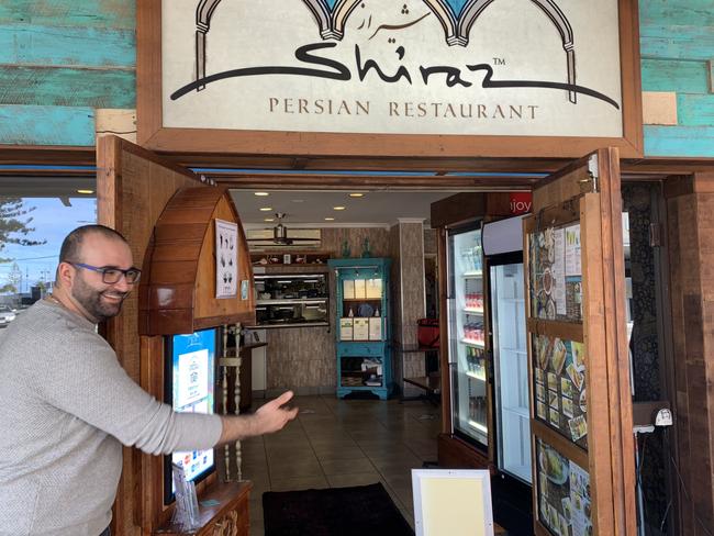 Shiraz Persian restaurant, Surfers Paradise, owner Erfan Jalilian. Picture: Ryan Keen