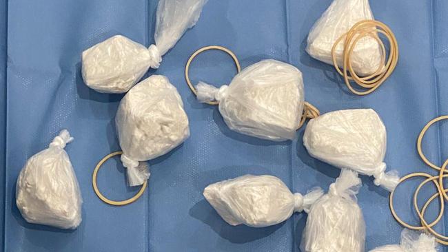 A commercial quantity of cocaine and GBL was found during a police raid of the man’s home. Picture: NSW Police