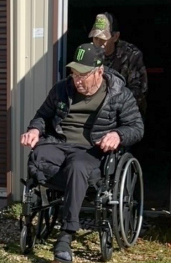 Jamie Spears was wheeled around a warehouse near his home in Kentwood, Louisiana. Picture: Backgrid