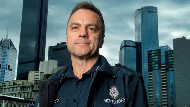 Victoria Police commander Stuart Bateson is fighting for his professional life. Picture Jay Town