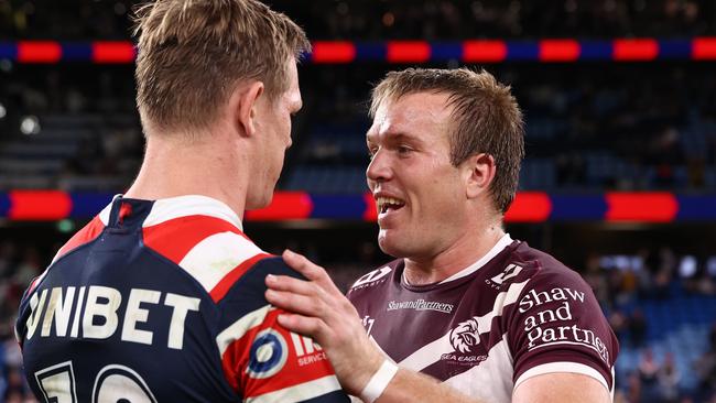 Graham Annesley has explained why Jake Trbojevic was allowed to return to Saturday’s finals clash with the Roosters despite appearing to stumble. Picture: Jason McCawley/Getty Images