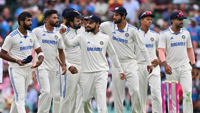 India's Virat Kohli was fired up. Photo by Saeed KHAN / AFP.