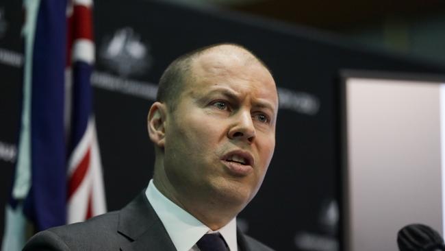 Treasurer Josh Frydenberg. Picture by Sean Davey.