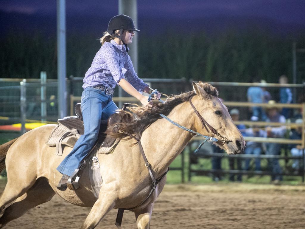 Jessica Randell at Gargett Rodeo Saturday 3 June 2023 Picture: Michaela Harlow
