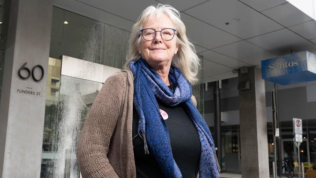 Extinction Rebellion media spokesperson, 70-year-old clinical psychologist Jane Morton. Picture: NCA NewsWire/Morgan Sette