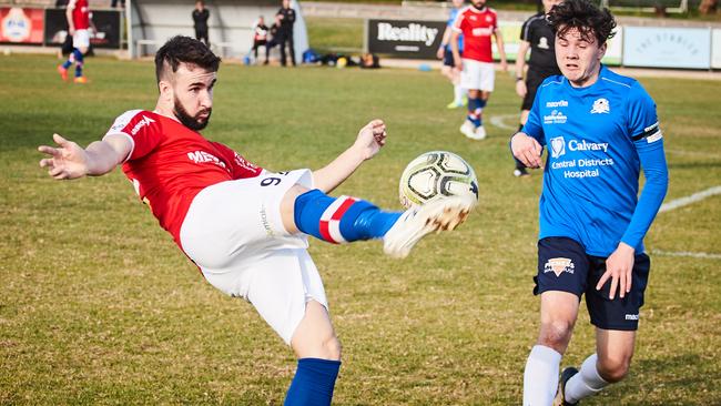 Yasmin Sudic, pictured last season, grabbed a brace in Raiders’ victory against South Adelaide. Picture: AAP Image/Matt Loxton