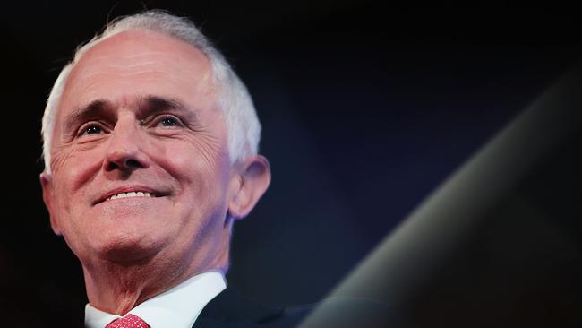 Malcolm Turnbull delivers his National Press Club address on February 1, 2017 in Canberra. Picture: Getty Images