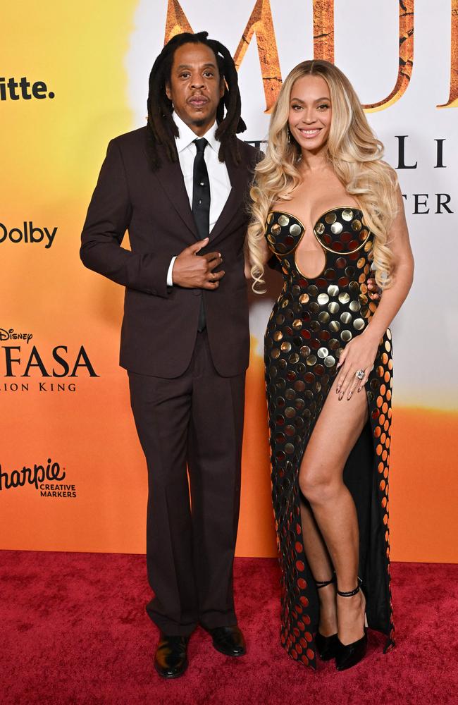 Hip-hop mogul Jay-Z with his wife, superstar Beyonce. Picture: AFP