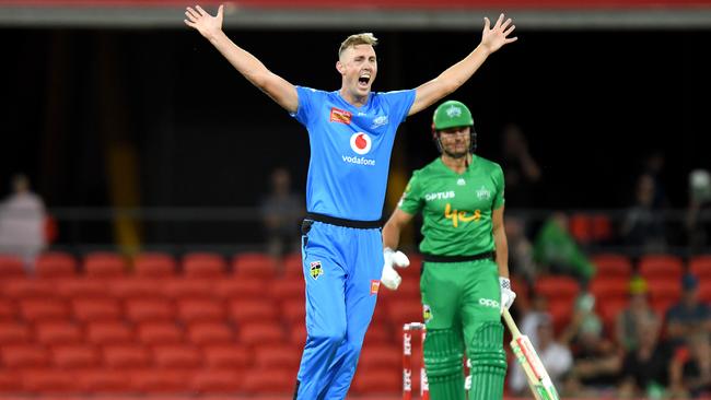 Fast bowler Billy Stanlake has switched from the Strikers to the Stars. Picture: Bradley Kanaris/Getty Images