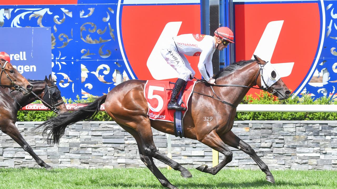 Saint Emilion took out the Geelong Classic ridden by Mark Zahra. Picture: Pat Scala/Racing Photos via Getty Images