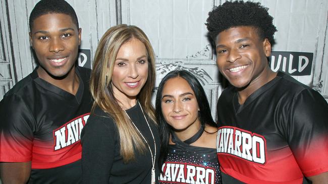 Darius Marshall, Monica Aldama, Gabi Butler and Jerry Harris from Cheer. Picture: Jim Spellman/Getty Images