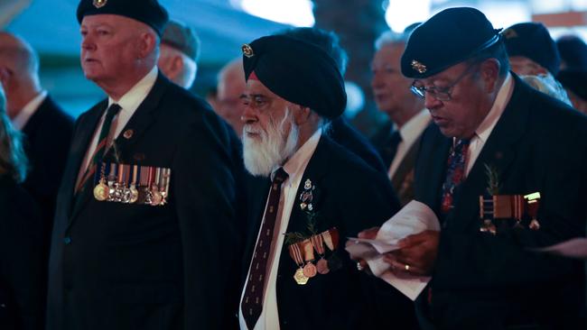 Pictures from the ANZAC Day dawn service at Cenotaph Park, Hornsby. Picture: Julian Andrews