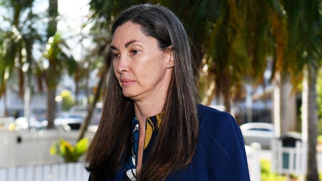 Barrister Georgia McMaster arrives at Darwin Local Court in 2019. Picture: KERI MEGELUS