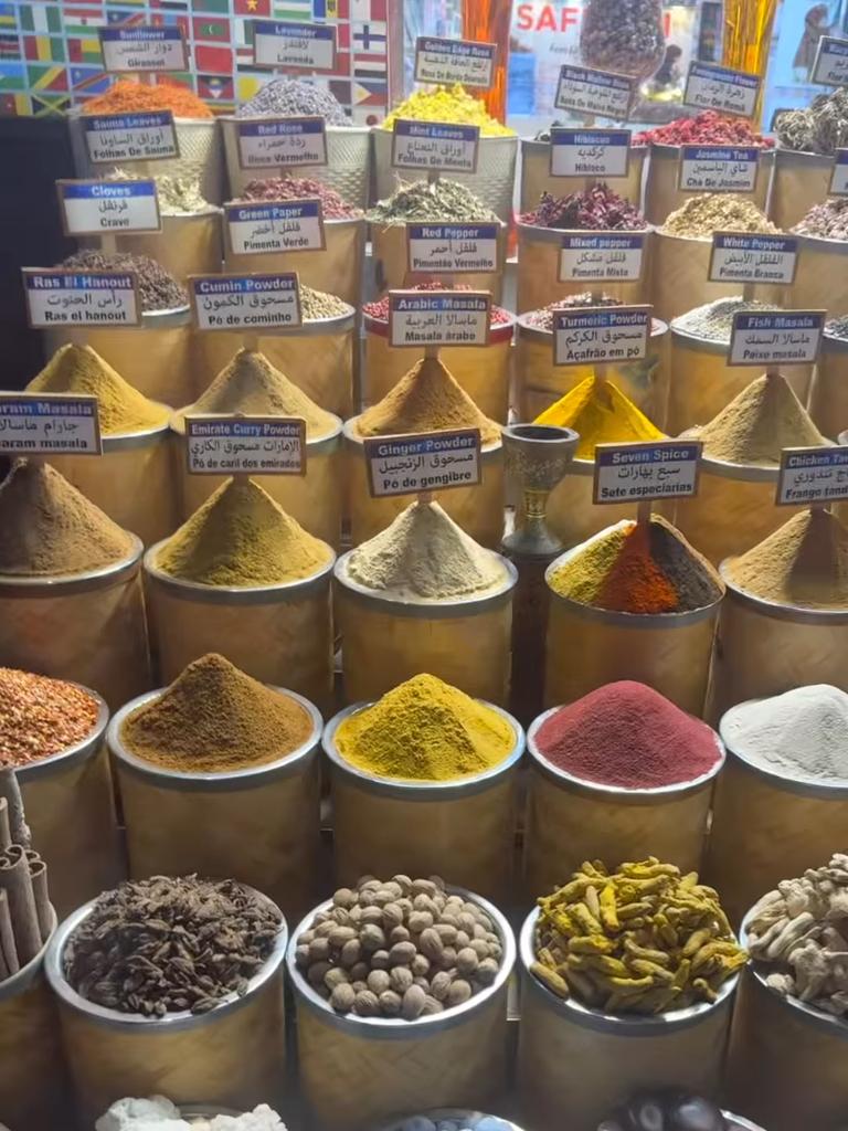 As a chef, he was in heaven at the Spice Souk. Picture: Instagram