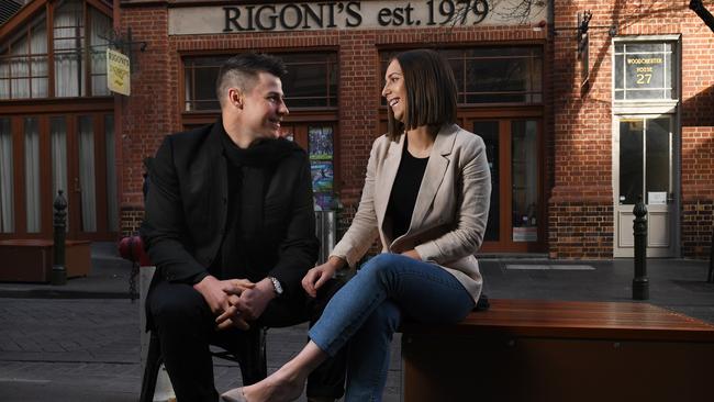 Max and Laura Sharrad will cook and manage the new Fugazzi Bar &amp; Dining Room, to open in the former Rigoni’s Bistro site in Leigh St. Picture: Tricia Watkinson