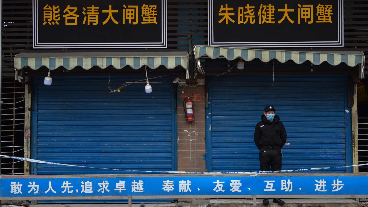 The virus is believed to have originated at the Huanan Seafood Wholesale Market in Wuhan. Picture: AFP/Hector Retamal