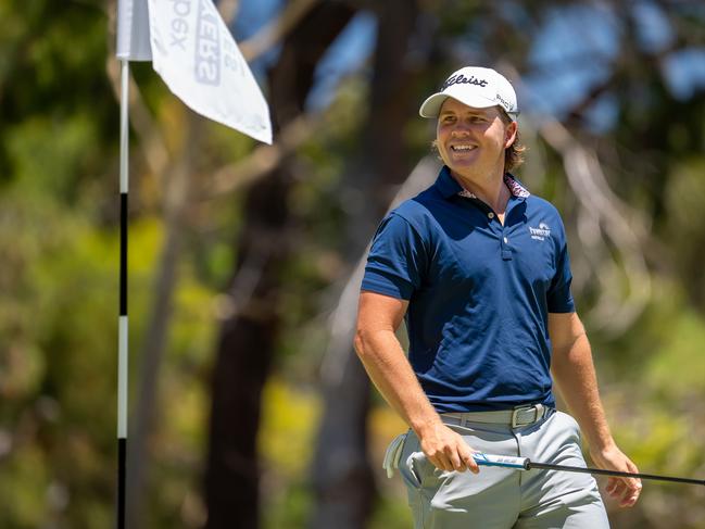 Jake McLeod during the first round of the Webex Players series in WA. Picture: Golf Australia