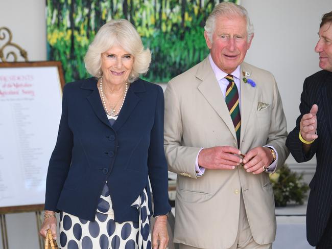 It’s believed Camilla, the Duchess of Cornwal (left), is also looking forward to ditching a face mask. Picture: Getty Images