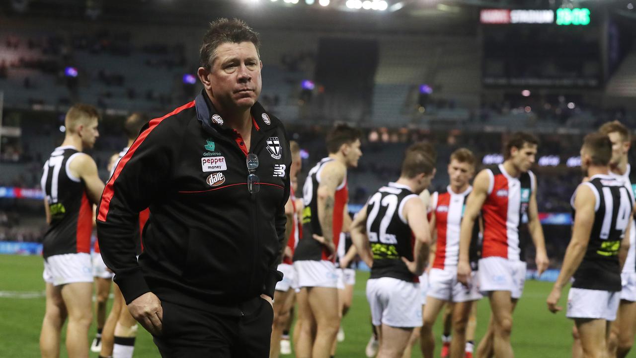 Brett Ratten is running out of ways to try and get his players to respond, and perform. Picture: Michael Klein