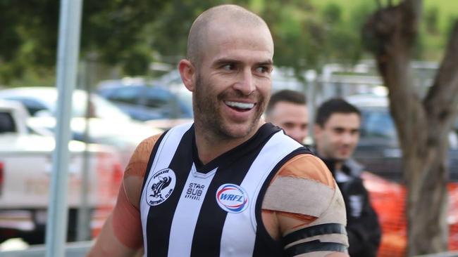 Parkside star Shaun Campbell was all smiles after his 10-goal haul. Picture: Vladimir Bera