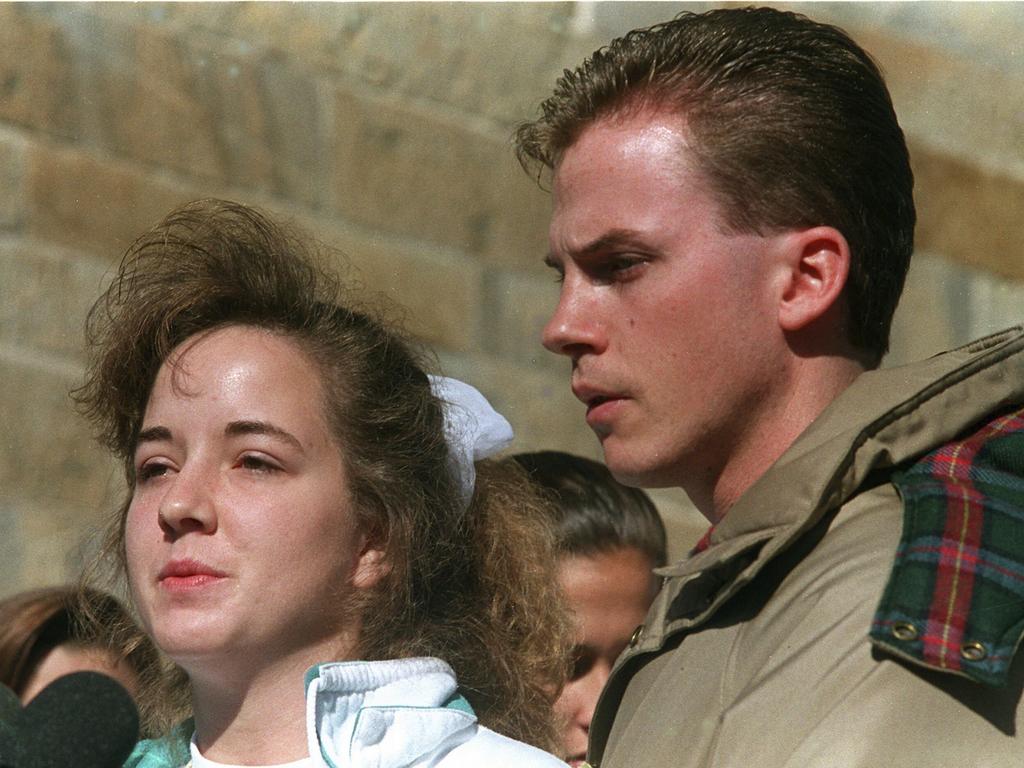 Susan and David Smith first addressed reporters in 1994, pleading for the safe return of their sons. Picture: AP