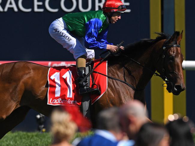 Bonneval before her disappointing performance in the Caulfield Guineas. Picture: AAP
