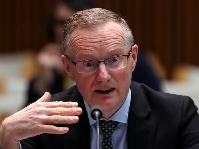 Reserve Bank of Australia governor Philip Lowe today revealed the chances of a cash rate hike or cut were now “evenly balanced”. Picture: Kym Smith