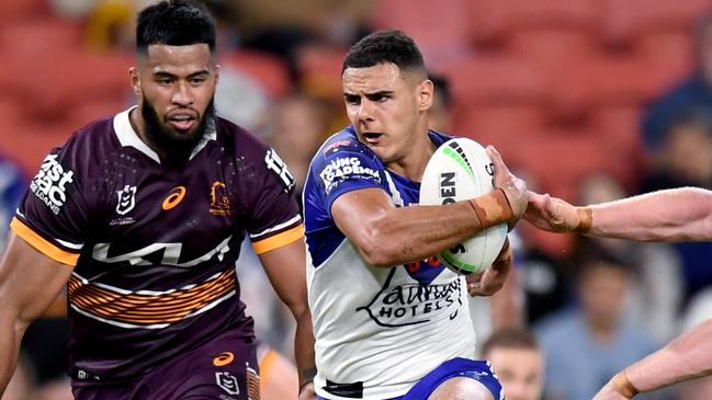 Jacob Kiraz was strong against the Broncos in his NRL debut. Picture: NRL Images