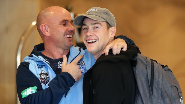 Luke Keary in Origin camp last year. Picture: Brett Costello