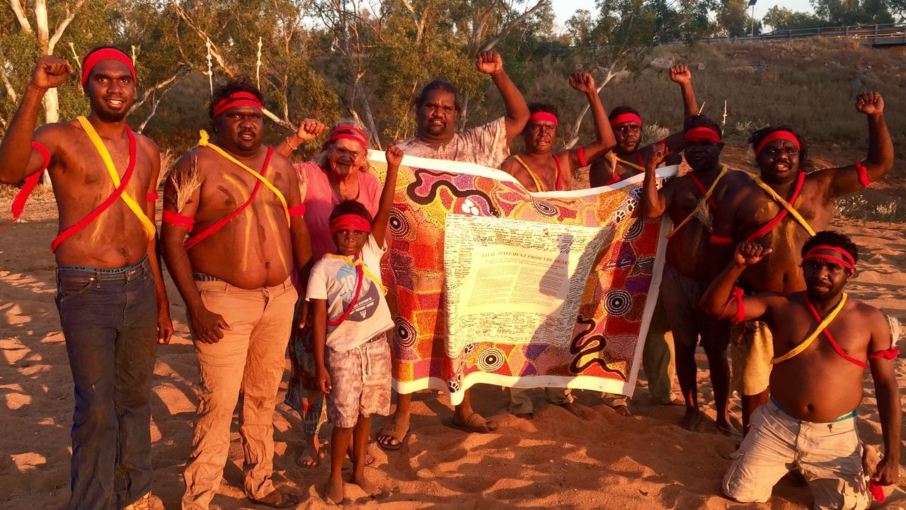 The Uluru Statement presented as an artwork. Picture: News Corp.