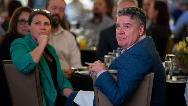 Minister Mark Monaghan at the NT News Futures Northern Territory forum 2024. Picture: Pema Tamang Pakhrin