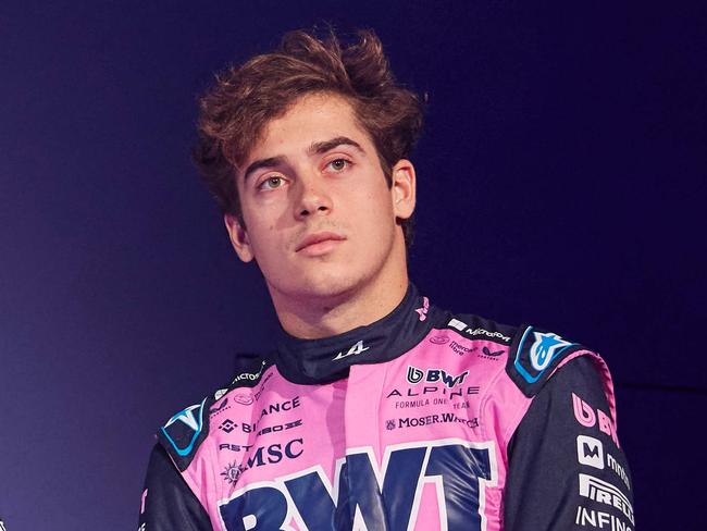 Franco Colapinto at Alpine F1 Team's 2025 season launch. Picture: BENJAMIN CREMEL / AFP