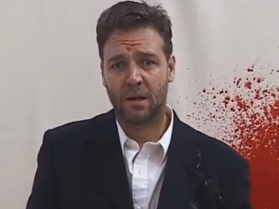 Russell Crowe’s bloody prank on director