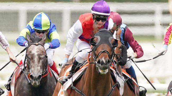 Jamie Kah gave Evening Glory a perfect ride at Caulfield. Picture: Getty Images.