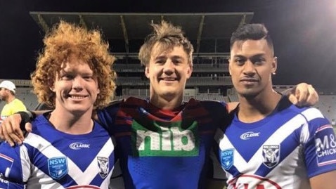 Gold Coast rugby league player Brock Hamill has battled back from cancer and played for the Canterbury Bulldogs. Picture: SUPPLIED