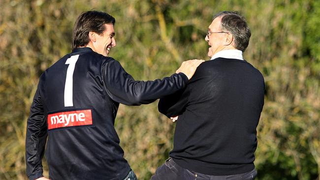 Stephen Silvagni with father, Sergio, in 2007.