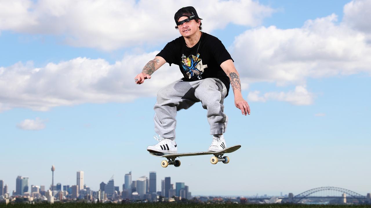 Aussie X Games competitor Jake Brown in Sydney on Tuesday.