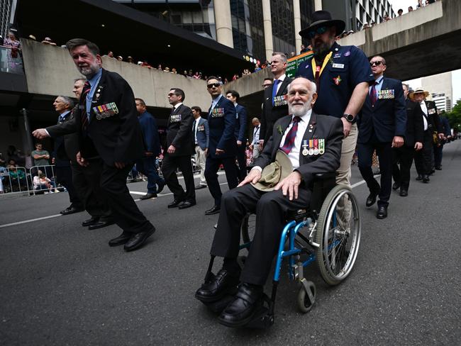 Anzac Day parade in Brisbane. Photo by Dan Peled/Getty Images